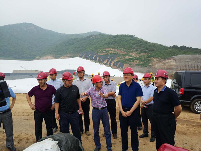 北京市密云区委副书记、、、区长潘临珠视察密云项目